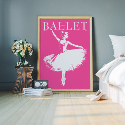 Pink Paris Ballet Poster