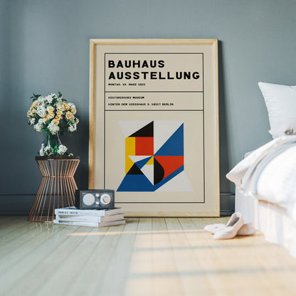 Bauhaus 1923 Retro Poster