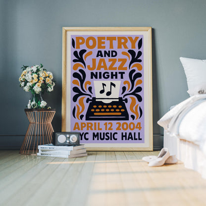 Poetry Jazz Night Print