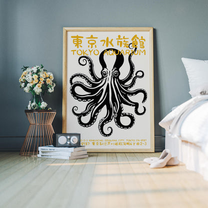 Tokyo Aquarium Octopus Poster