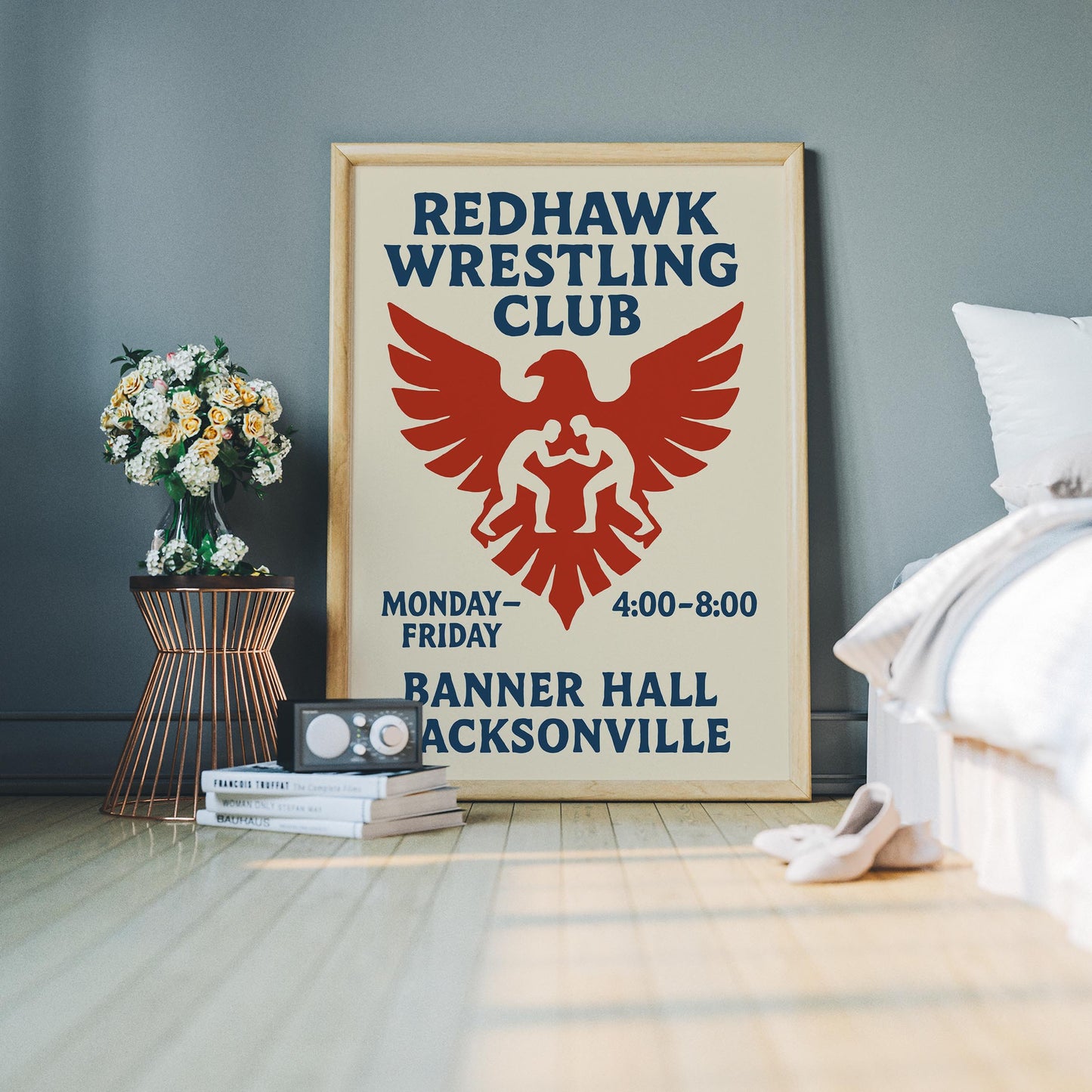 Redhawk Wrestling Poster Print