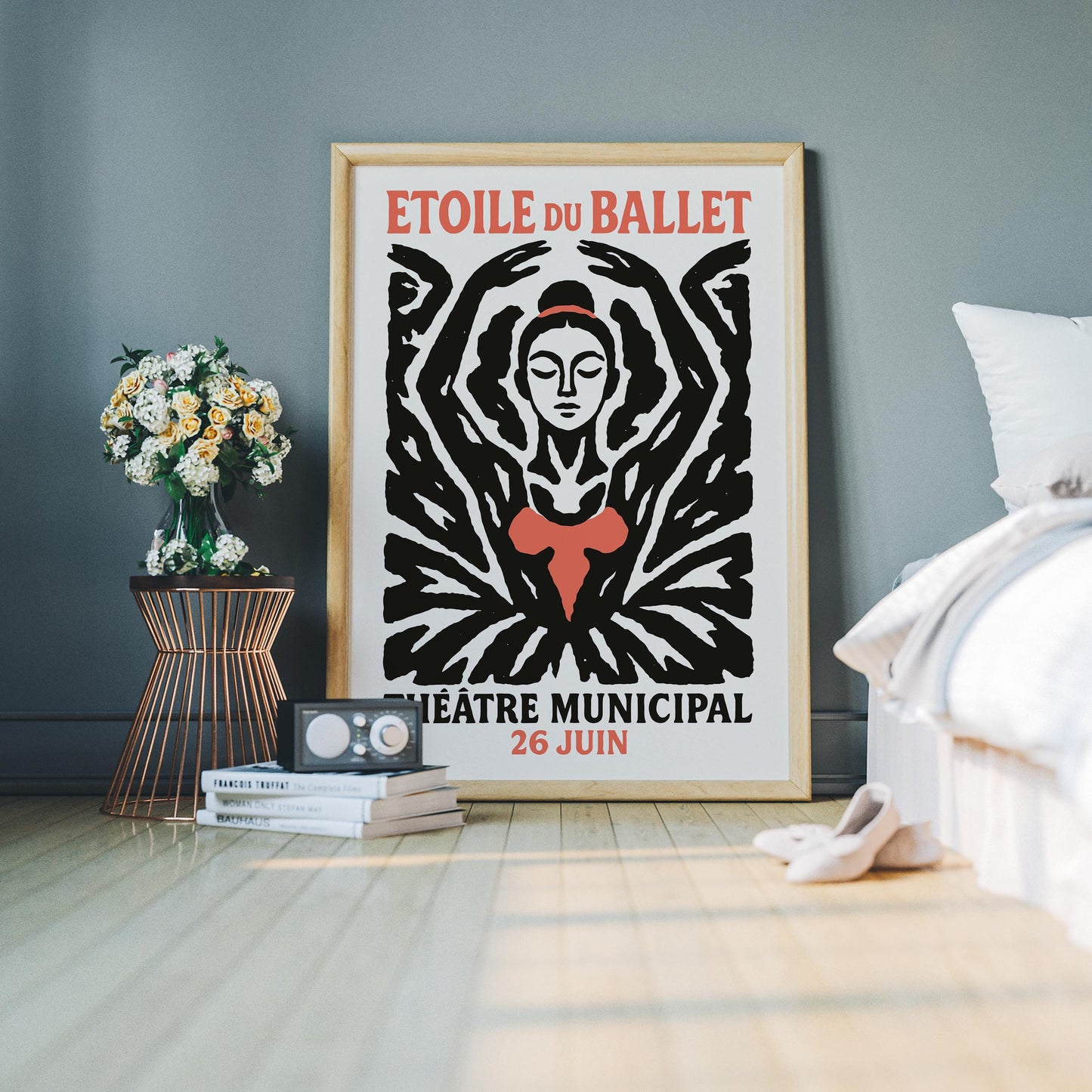 Ballet Silhouette Poster Print