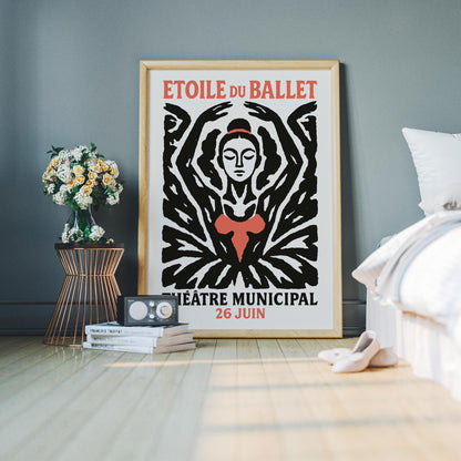 Ballet Silhouette Poster Print