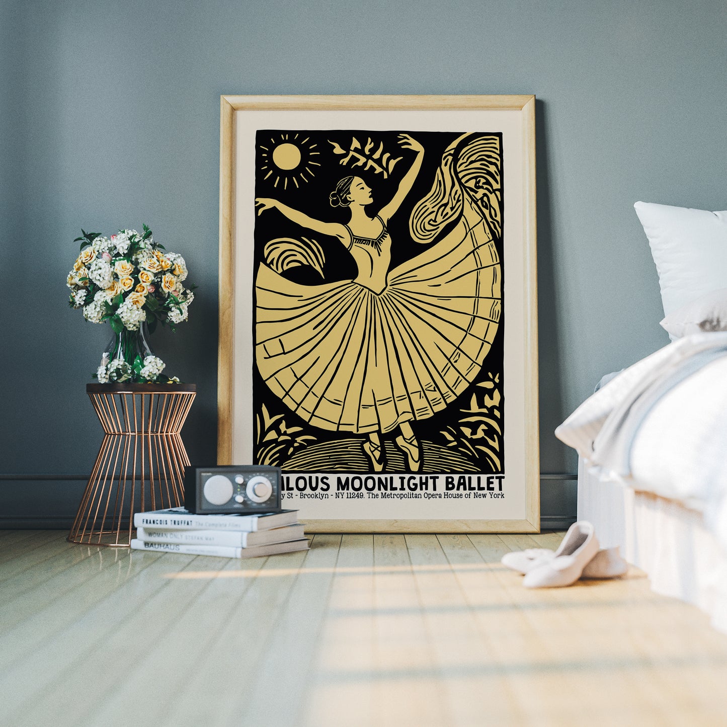 Jealous Moonlight Ballet Retro Poster