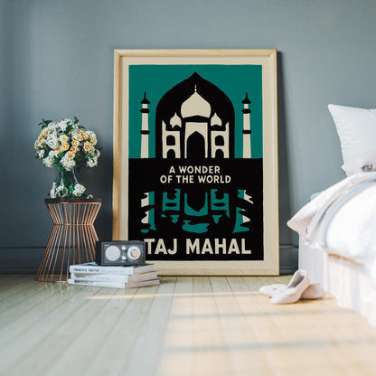 Taj Mahal Wonder Poster