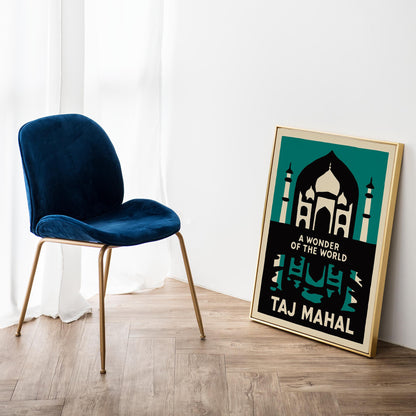 Taj Mahal Wonder Poster