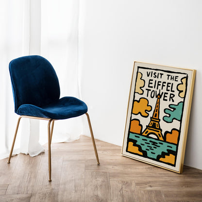 Eiffel Tower Travel Poster