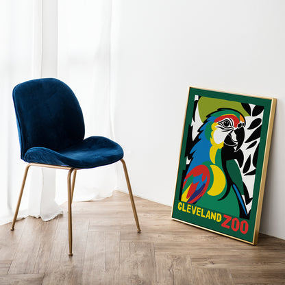 Cleveland Zoo Parrot Poster