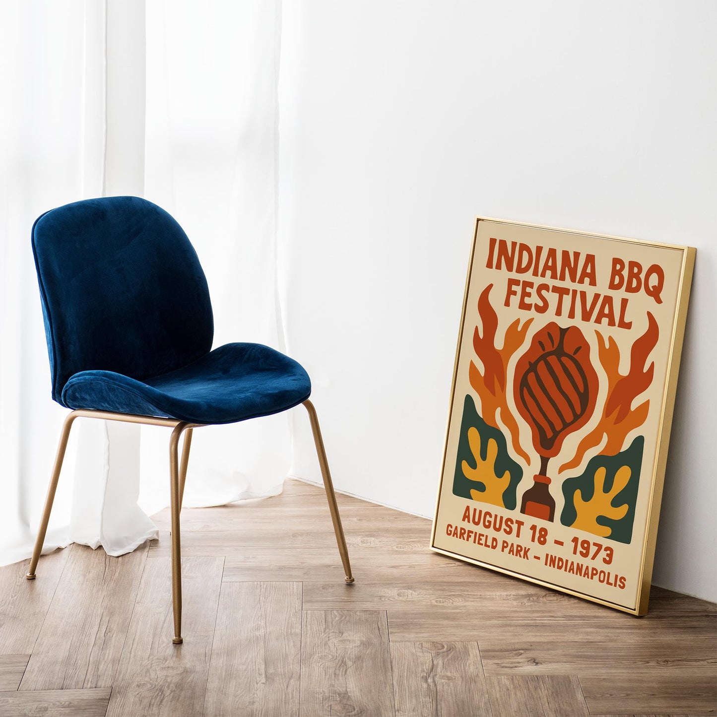 Indiana BBQ Festival Poster