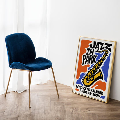 Jazz in the Park Sax Poster