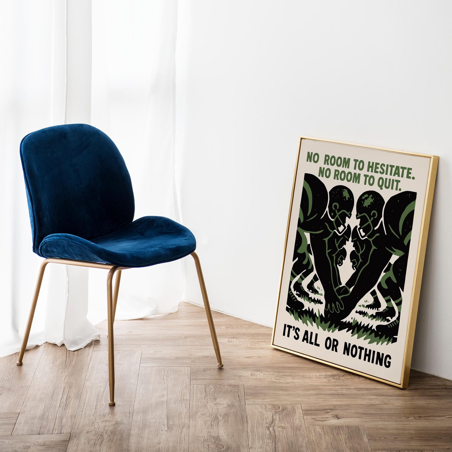 All Or Nothing Football Poster