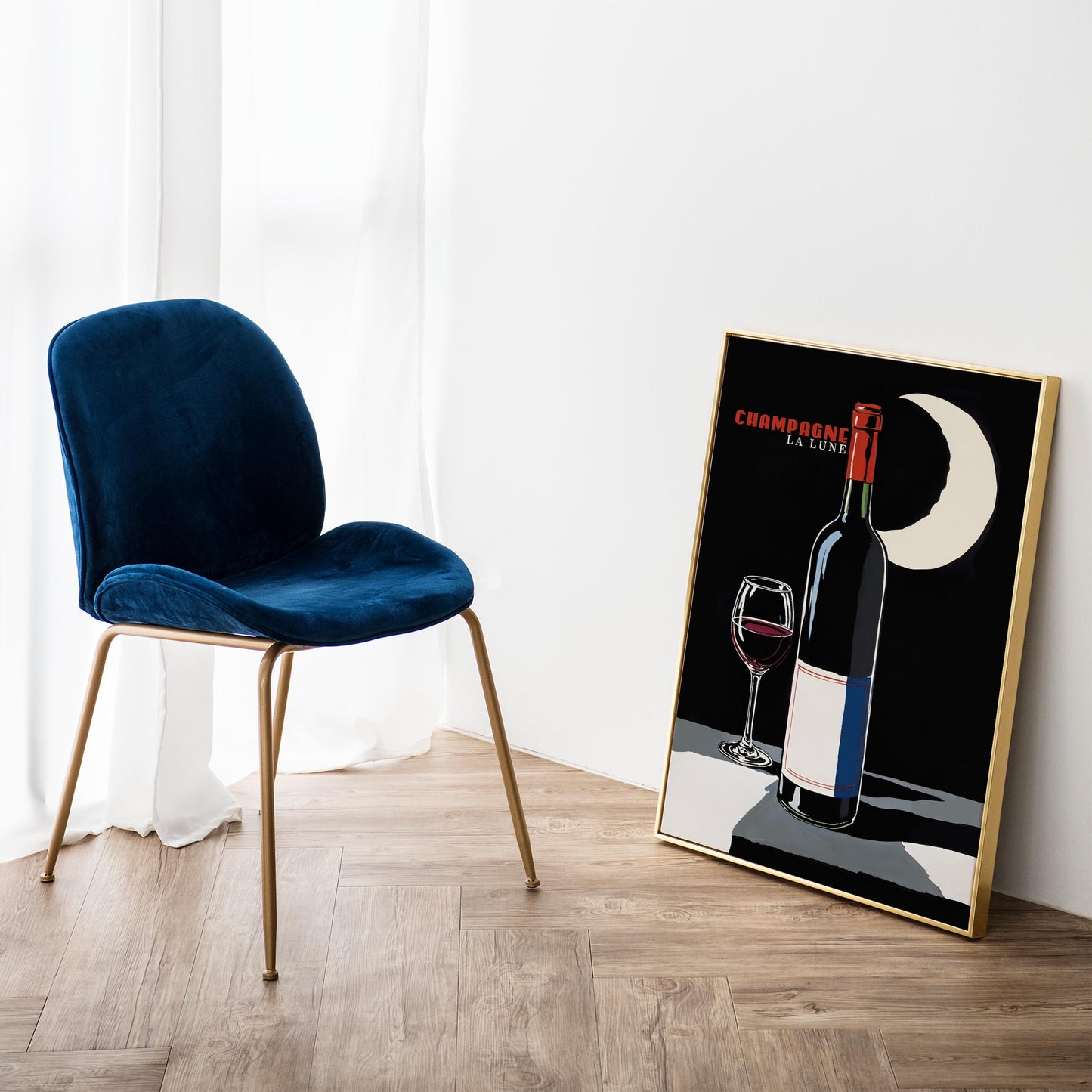 Midnight Champagne Poster Print