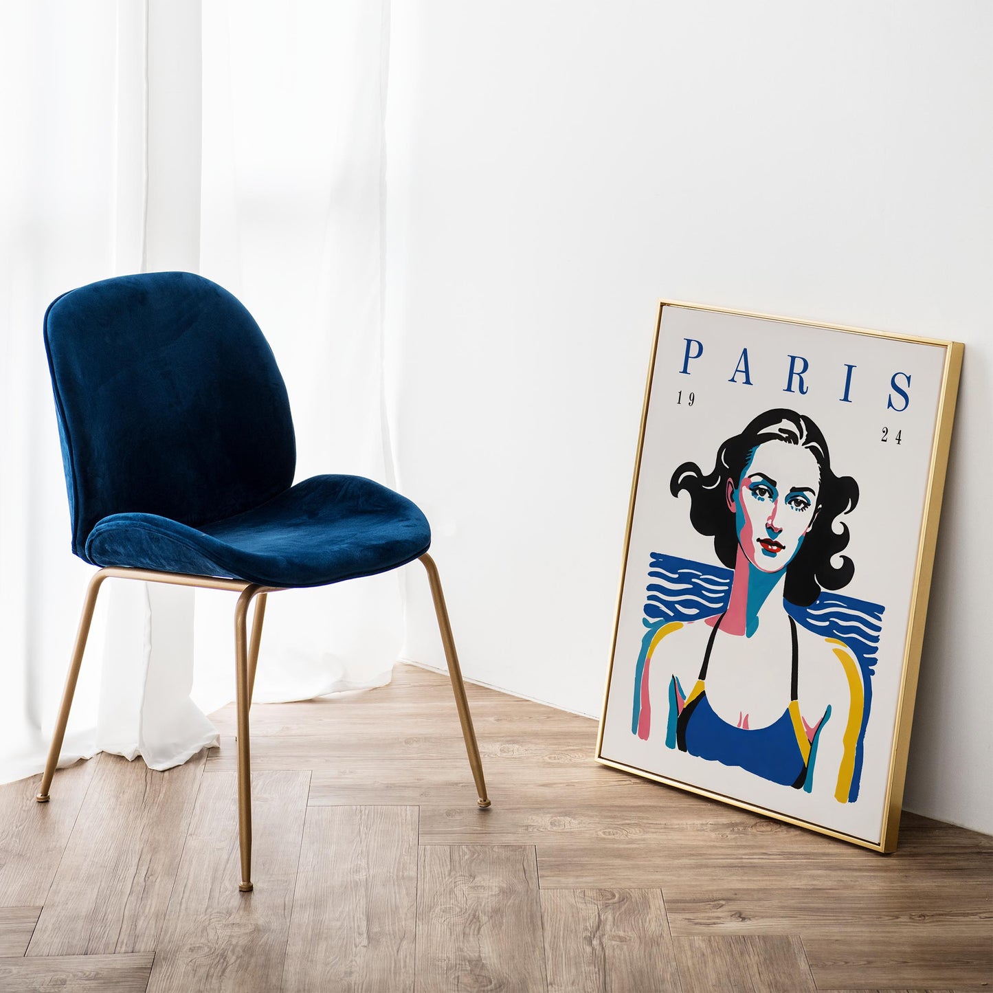 Paris 1924 Swim Poster
