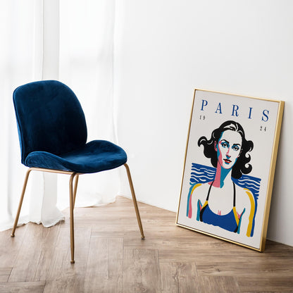 Paris 1924 Swim Poster