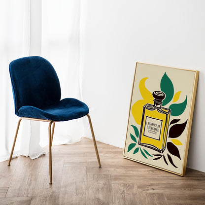 Botanical Perfume Bottle Poster Print