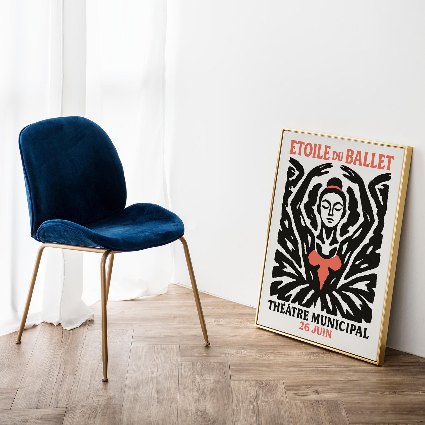 Ballet Silhouette Poster Print