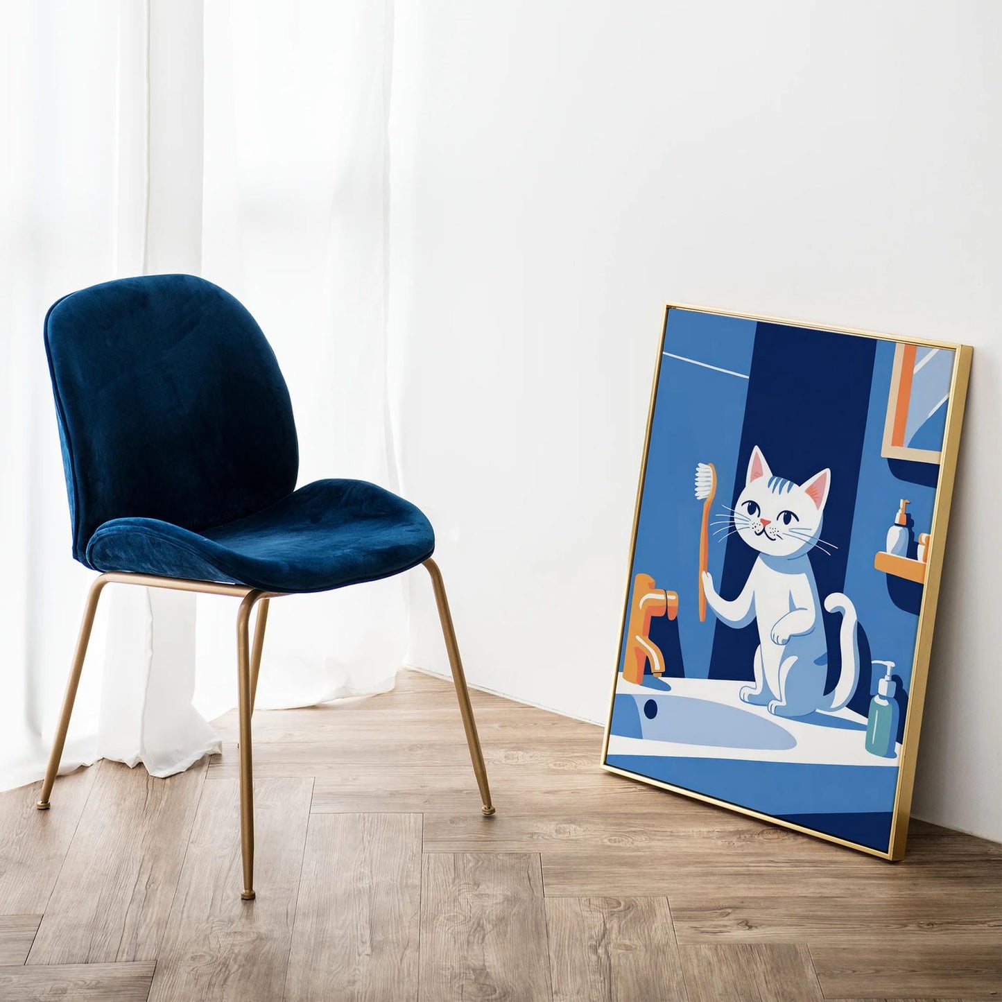 Brush Your Teeth - Cute Kitten Poster