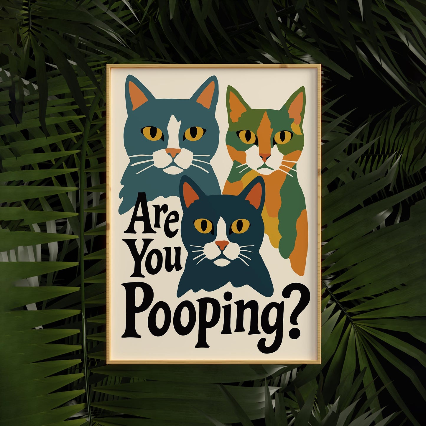 Are You Pooping? Cats Poster