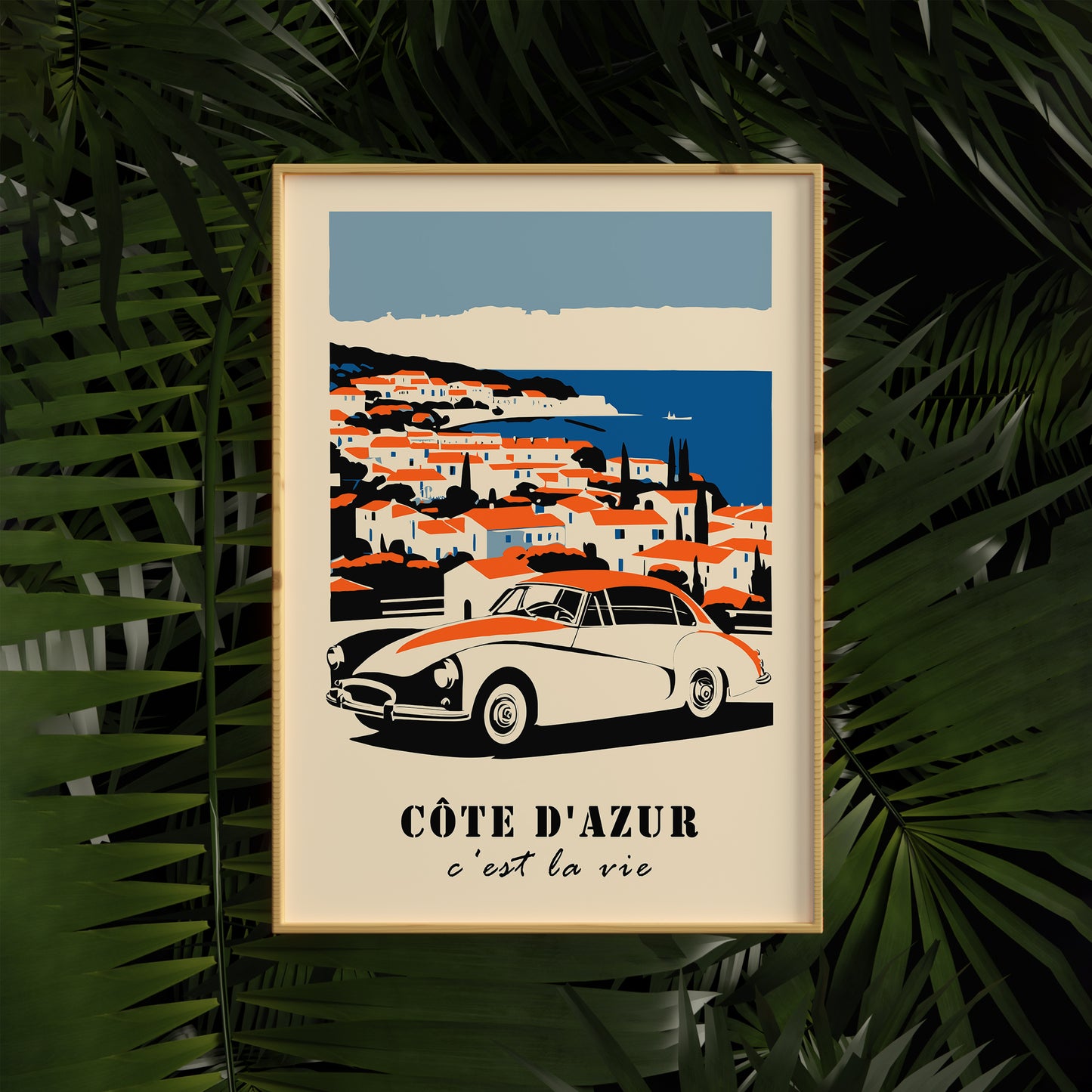 Cote d'Azur C'est la Vie Poster