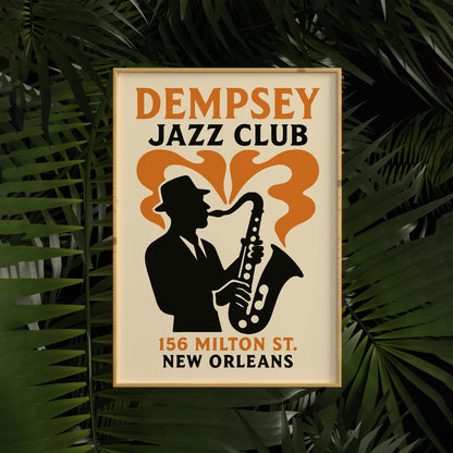 New Orleans Jazz Poster - Vintage Music Wall Art