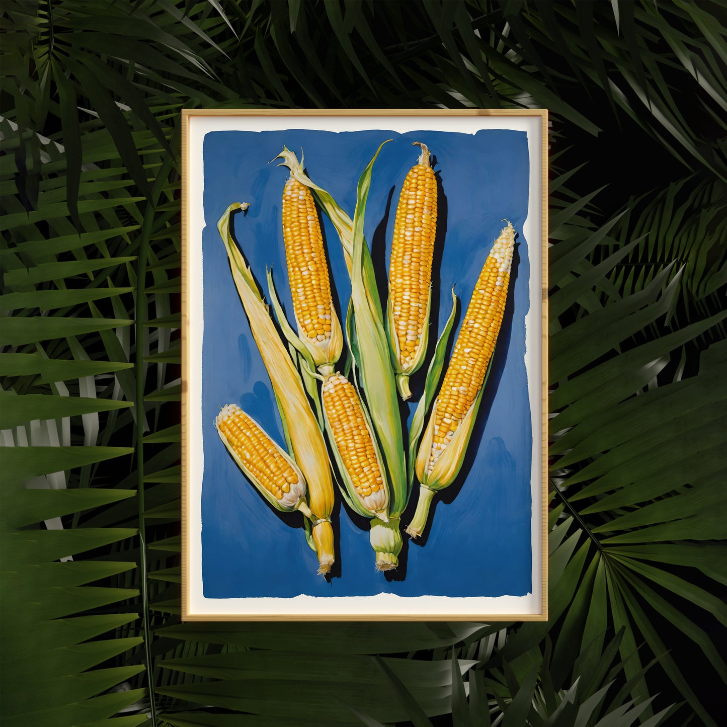 Retro Corn Wall Art Print