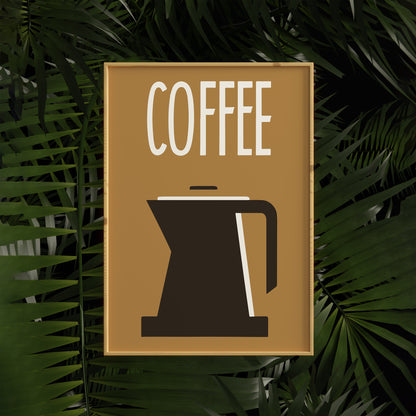 Retro Coffee Minimalist Poster