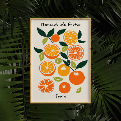 Mercado de Frutas Spain Poster