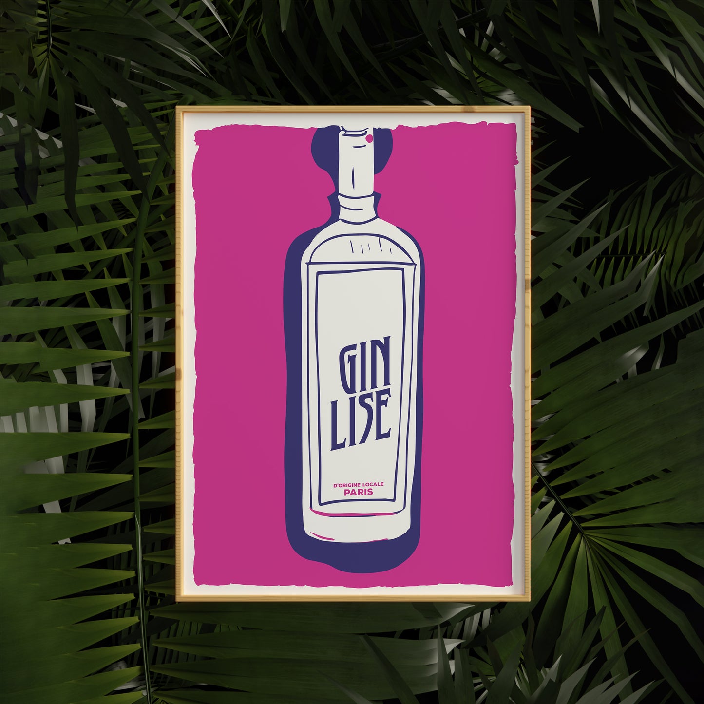 Retro Gin Lise Paris Poster