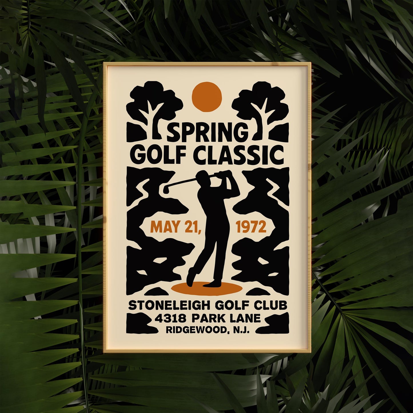 Spring Golf Poster Print