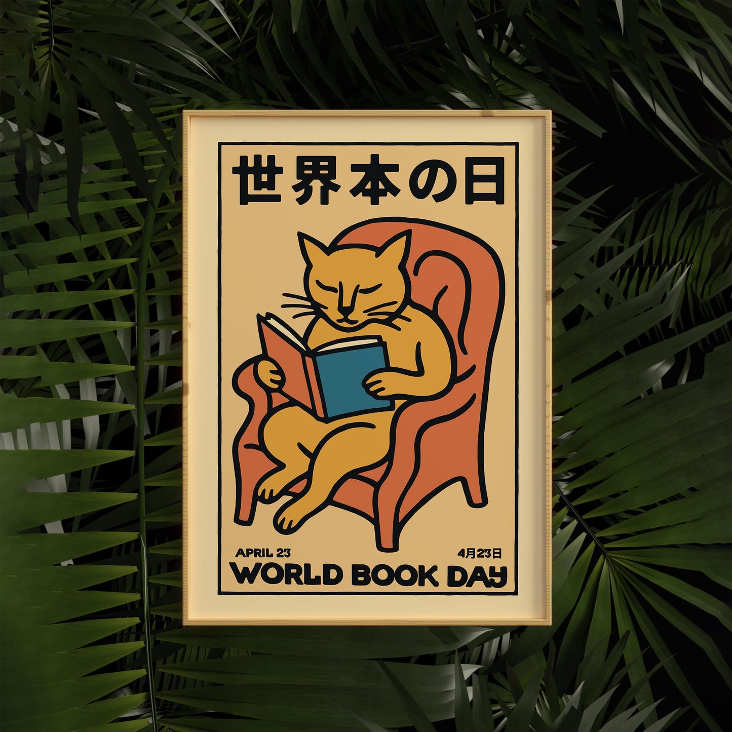 World Book Day Cat Poster