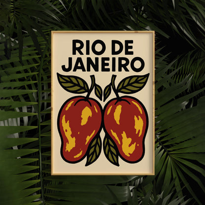 Rio De Janeiro Mango Poster