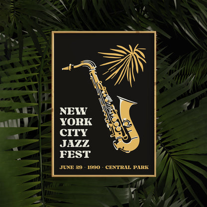 NYC Jazz Fest 1990 Poster Print