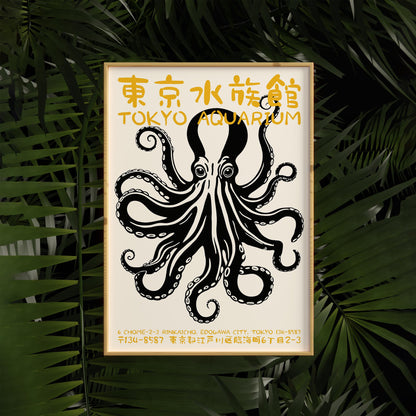 Tokyo Aquarium Octopus Poster
