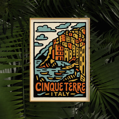 Cinque Terre Travel Poster