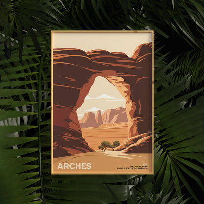 Arches National Park Travel Poster