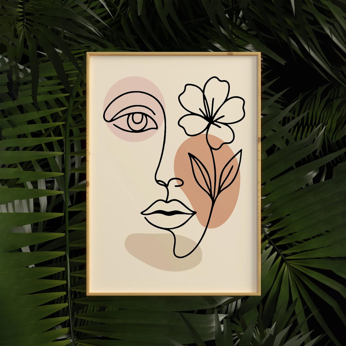 Line Art Woman Face Poster 2025