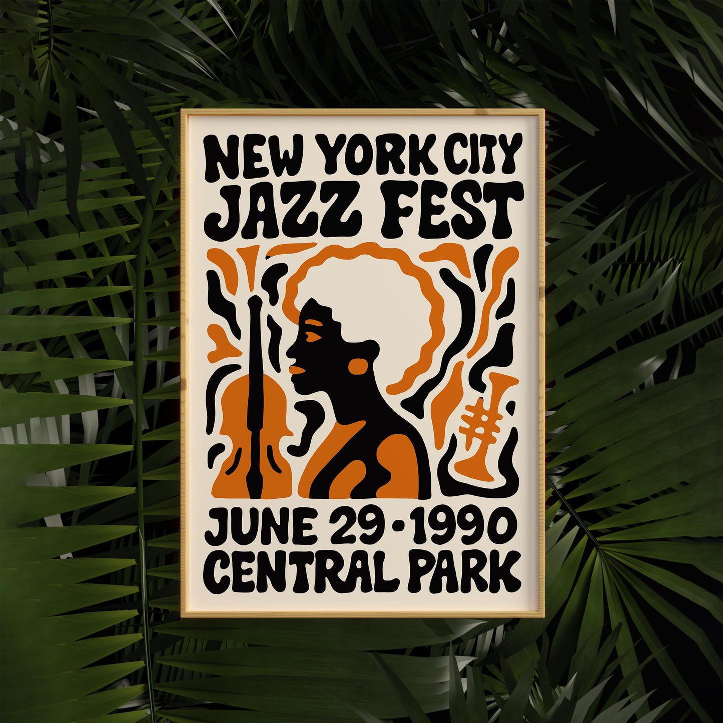 1990 NYC Jazz Festival Poster