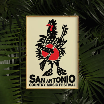 San Antonio Music Festival Poster Print