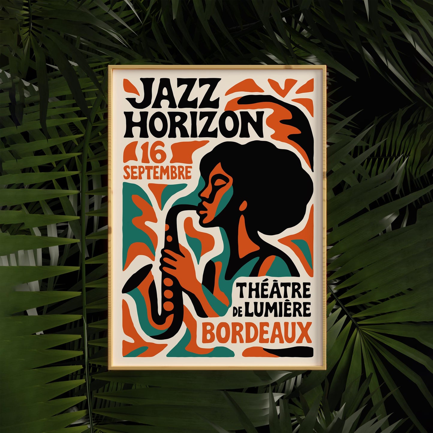 Jazz Horizon Bordeaux Poster