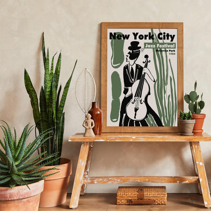 NYC Jazz Festival 1968 Poster Print