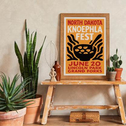 North Dakota Knoephla Fest Poster