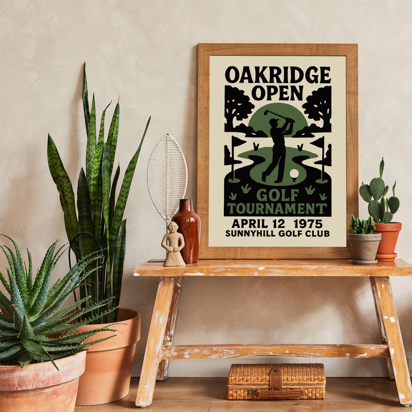 Vintage Golf Tournament Poster Print