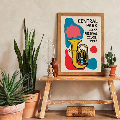 Central Park Jazz Poster