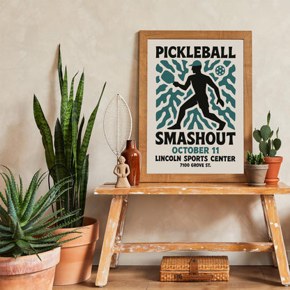 Pickleball Smashout Wall Art