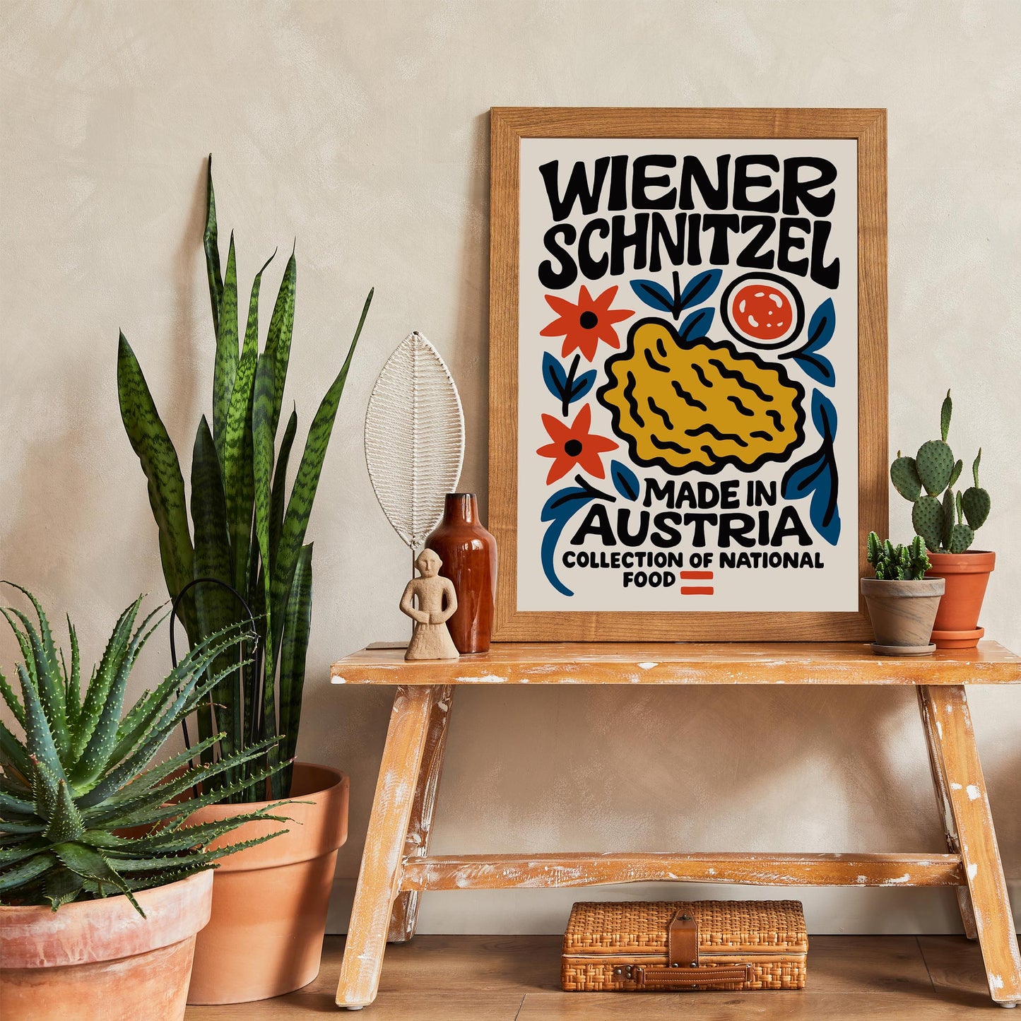 Wiener Schnitzel Austria Food Print