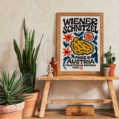 Wiener Schnitzel Austria Food Print