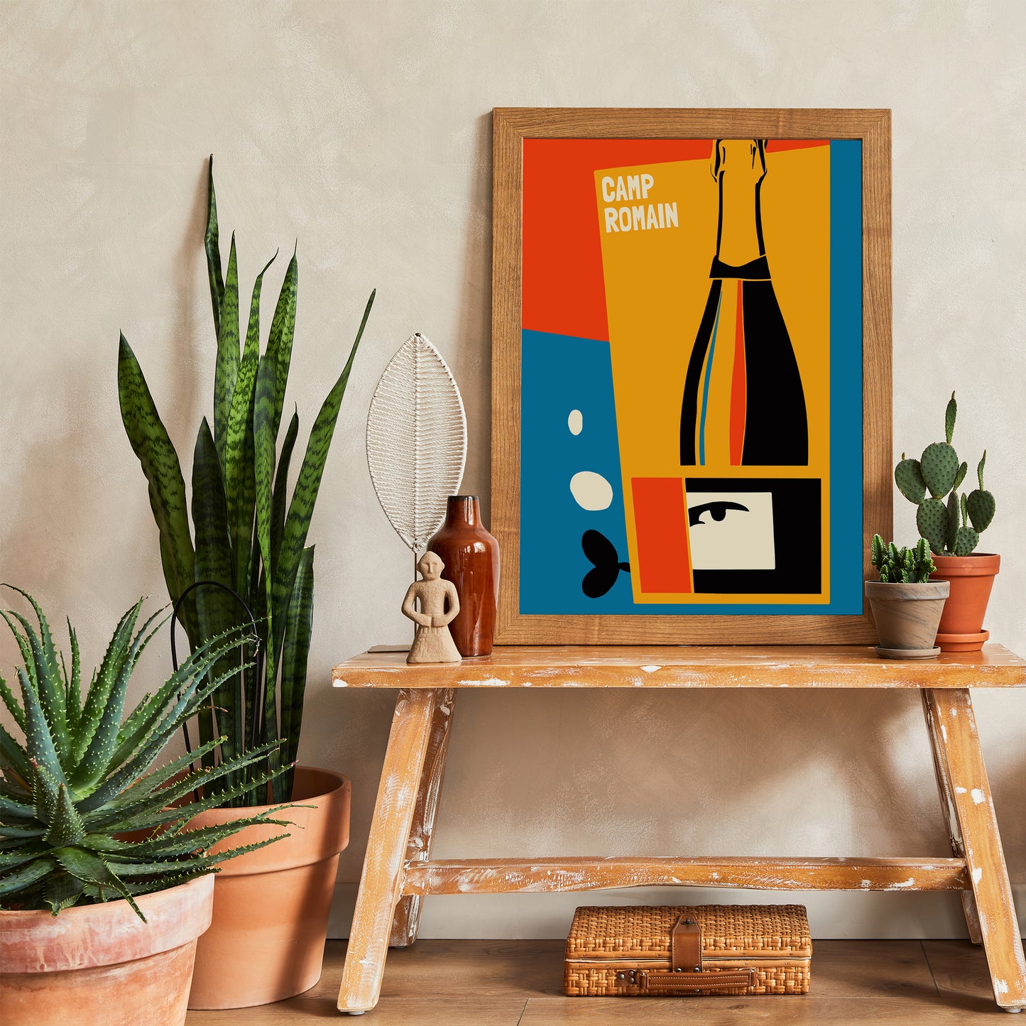 Camp Romain Italian Wine Poster