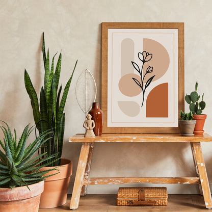 Modern Minimalist Flower Art Print 2025