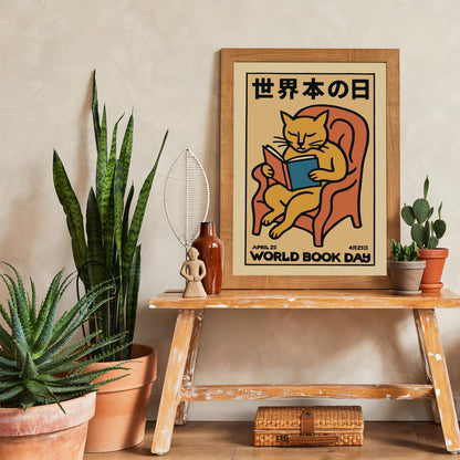 World Book Day Cat Poster