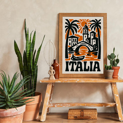 Italia Travel Poster Print